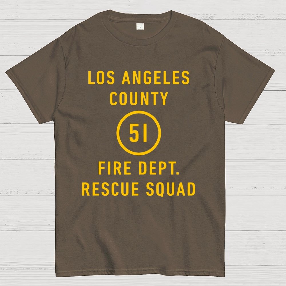 Emergency - Los Angeles County Fire Dept. Squad 51 Geek T-Shirt