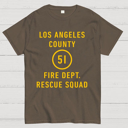 Emergency - Los Angeles County Fire Dept. Squad 51 Geek T-Shirt
