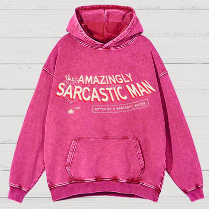 Amazingly Sarcastic Man Vintage Distressed Hoodie