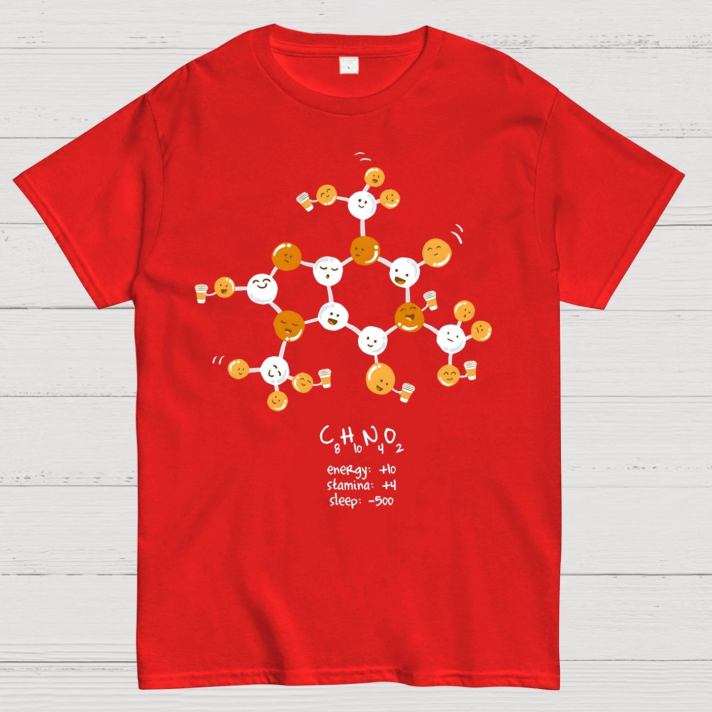 Caffeine Power Up Geek T-Shirt