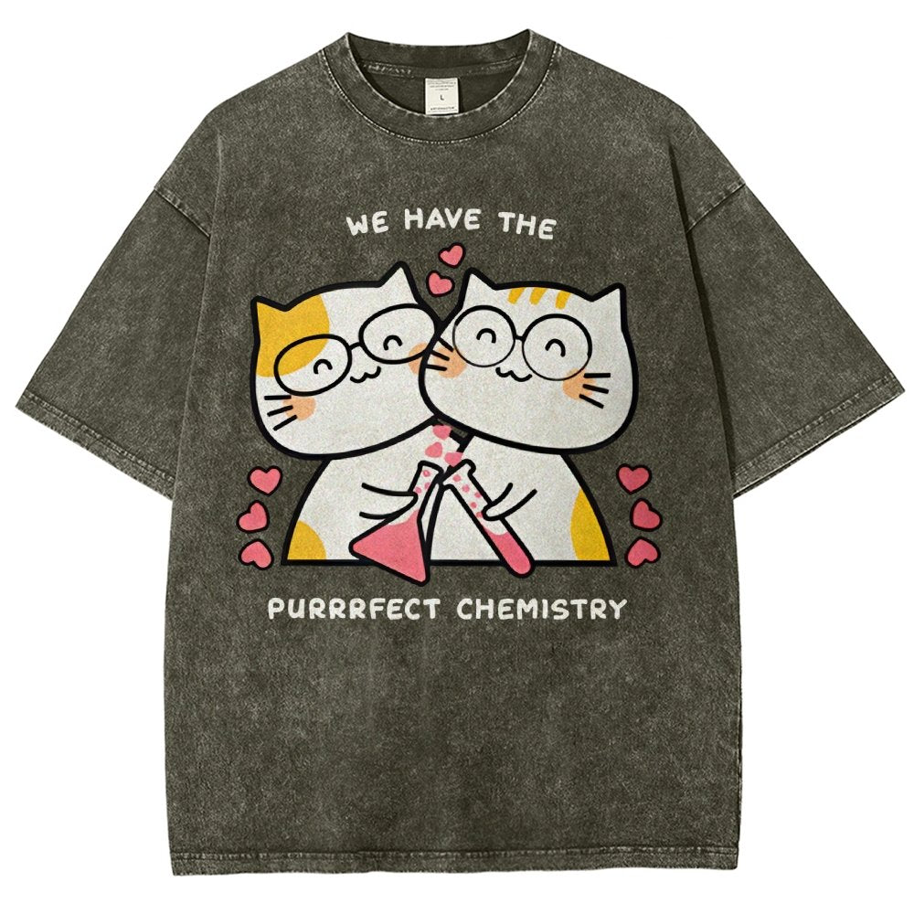 Valentine's Day.Perfect Chemistry Vintage Distressed T-shirt