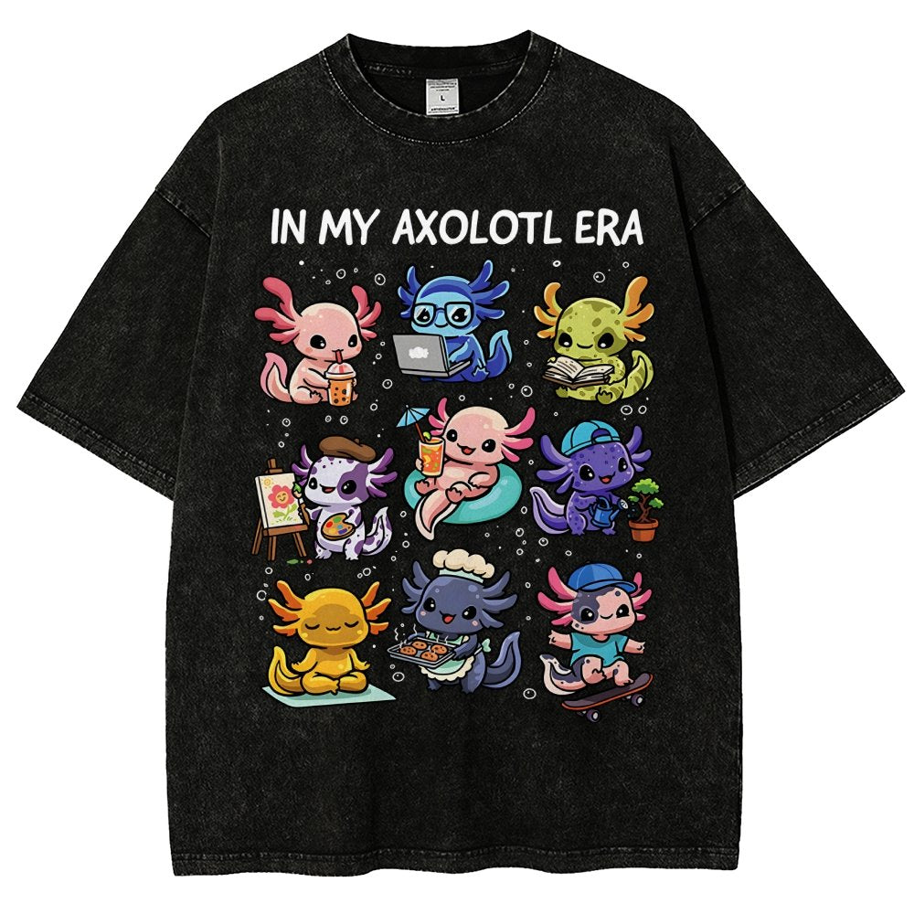 In My Axolotl Era Vintage Distressed T-shirt