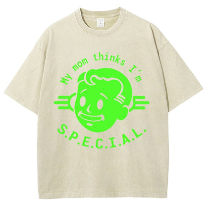 My Mom Thinks I'm S.U.P.E.R. Vintage Distressed T-shirt
