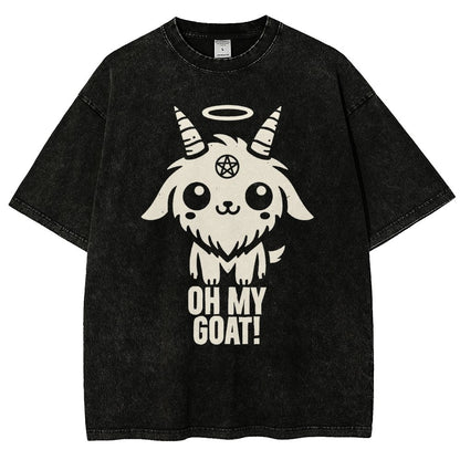 Oh my goat Vintage Distressed T-shirt