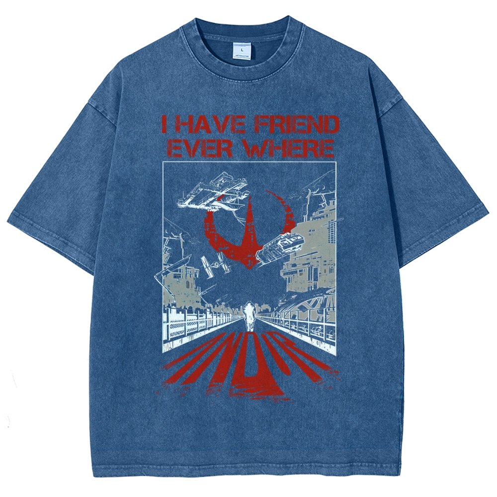 I Have Friends Every where Vintage Distressed T-shirt