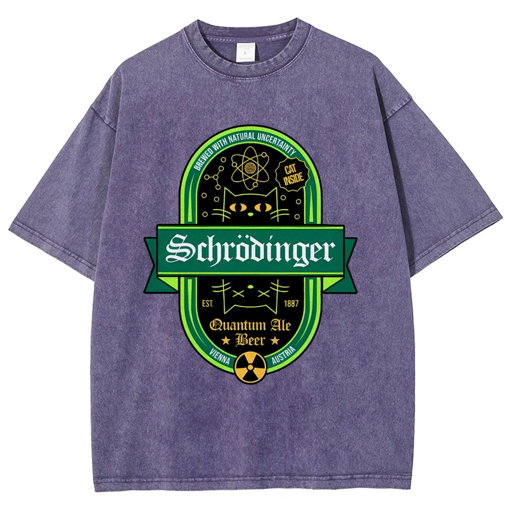 Schrödinger's Cat Inside Vintage Distressed T-shirt