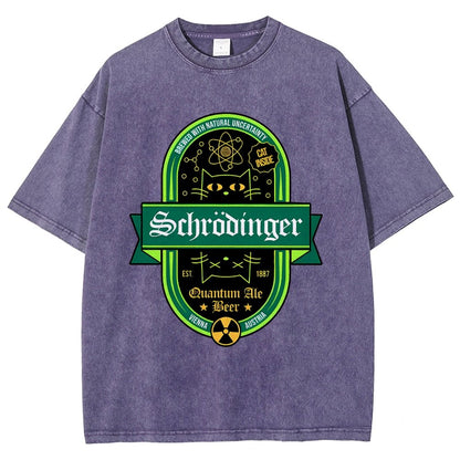Schrödinger's Cat Inside Vintage Distressed T-shirt