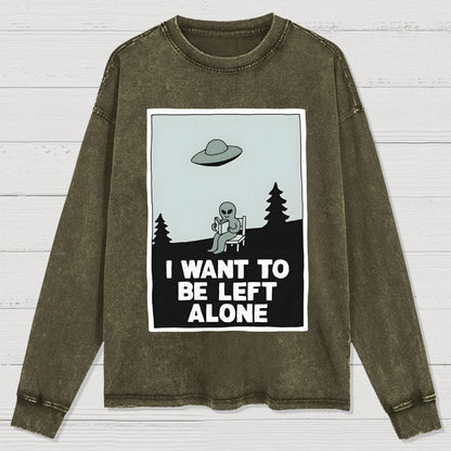 Extraterrestrial Introvert Washed Long Sleeve Tee