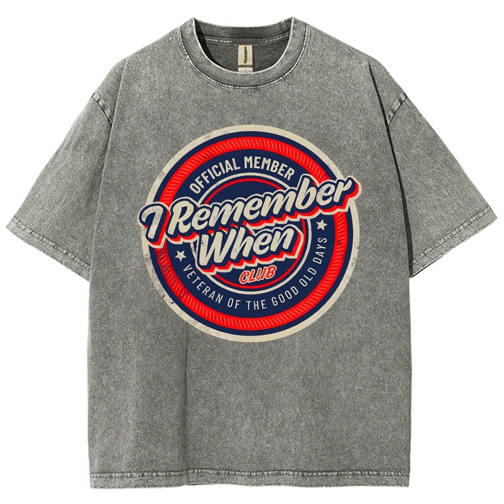 Remember When Vintage Distressed T-shirt