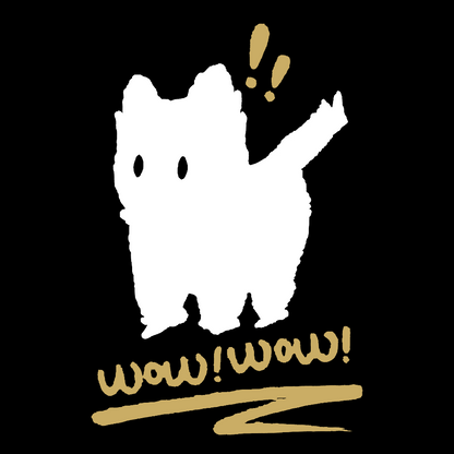 Black Cat Wow！Wow！Geek Cotton Sweatshirt