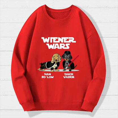 Wiener Wars Funny Dachshund Geek Cotton Sweatshirt
