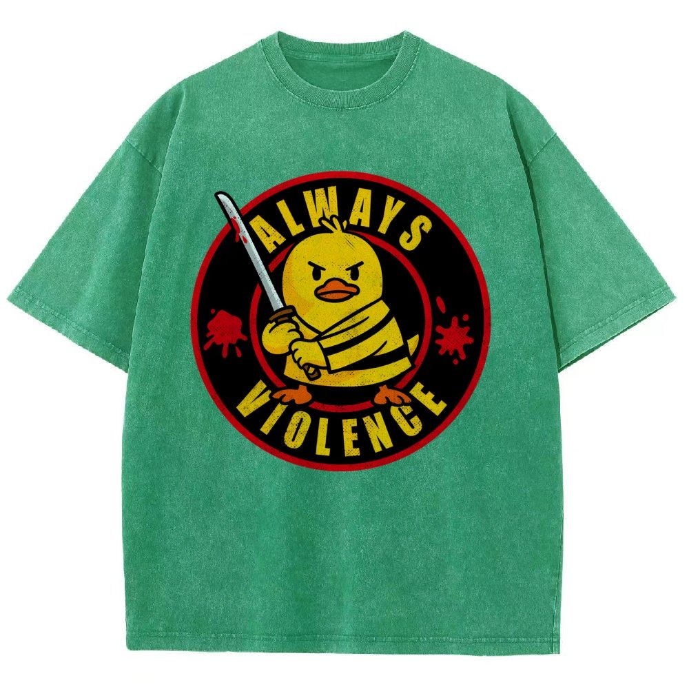 Always Violence Vintage Distressed T-shirt