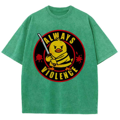 Always Violence Vintage Distressed T-shirt