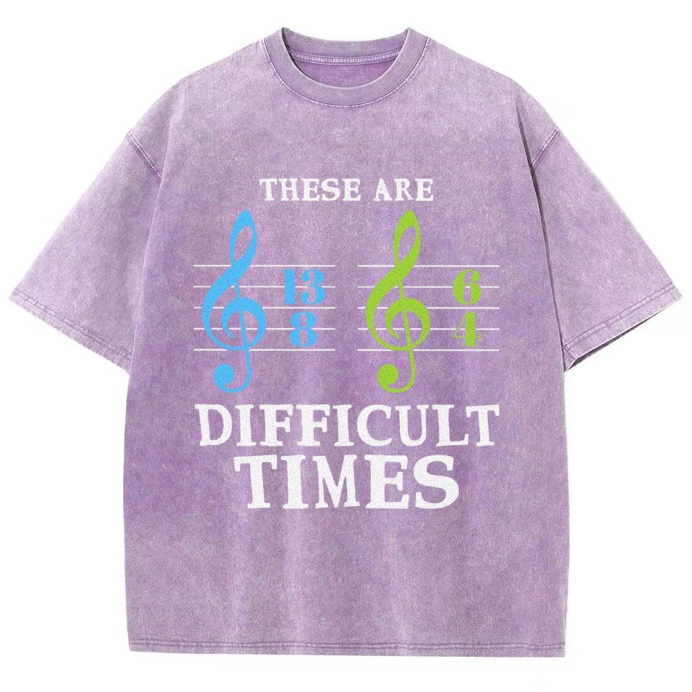 These Are Difficult Times Vintage Distressed T-shirt