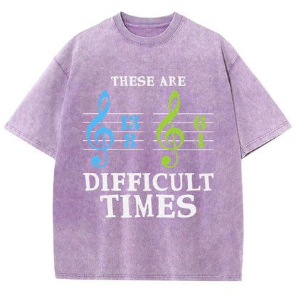 These Are Difficult Times Vintage Distressed T-shirt