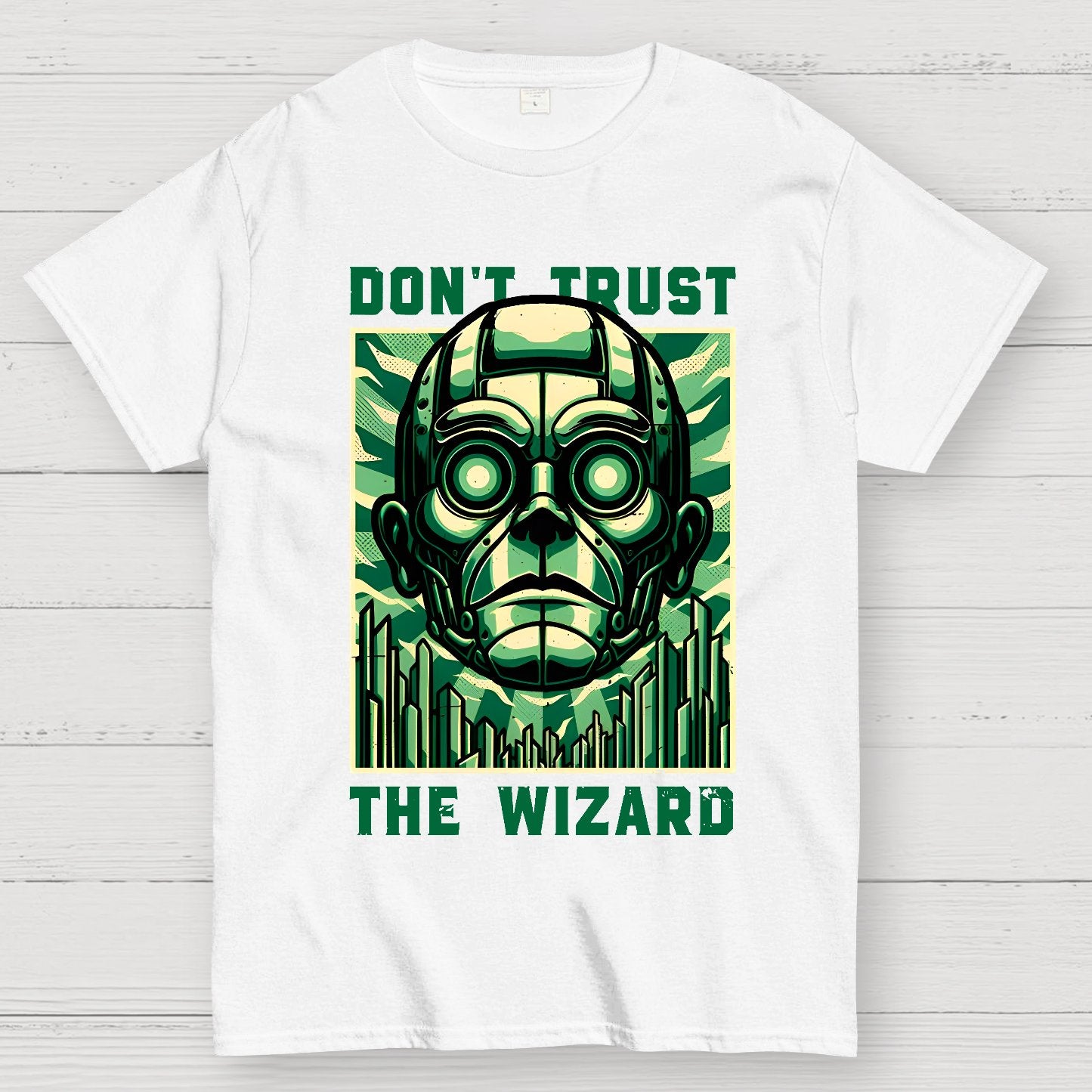 Don't Trust The Wizard Lies - Emerald Witch Gift Geek T-Shirt