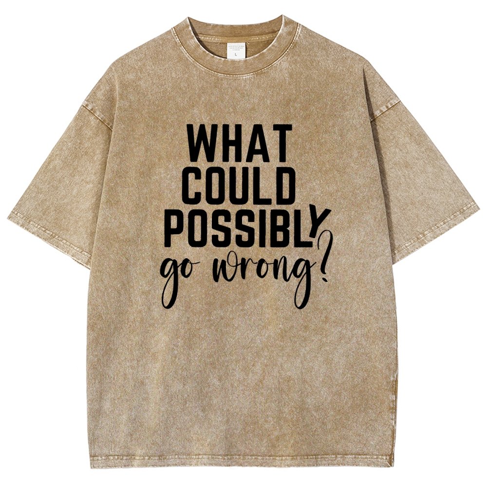 What Could Possibly Go Wrong Vintage Distressed T-shirt