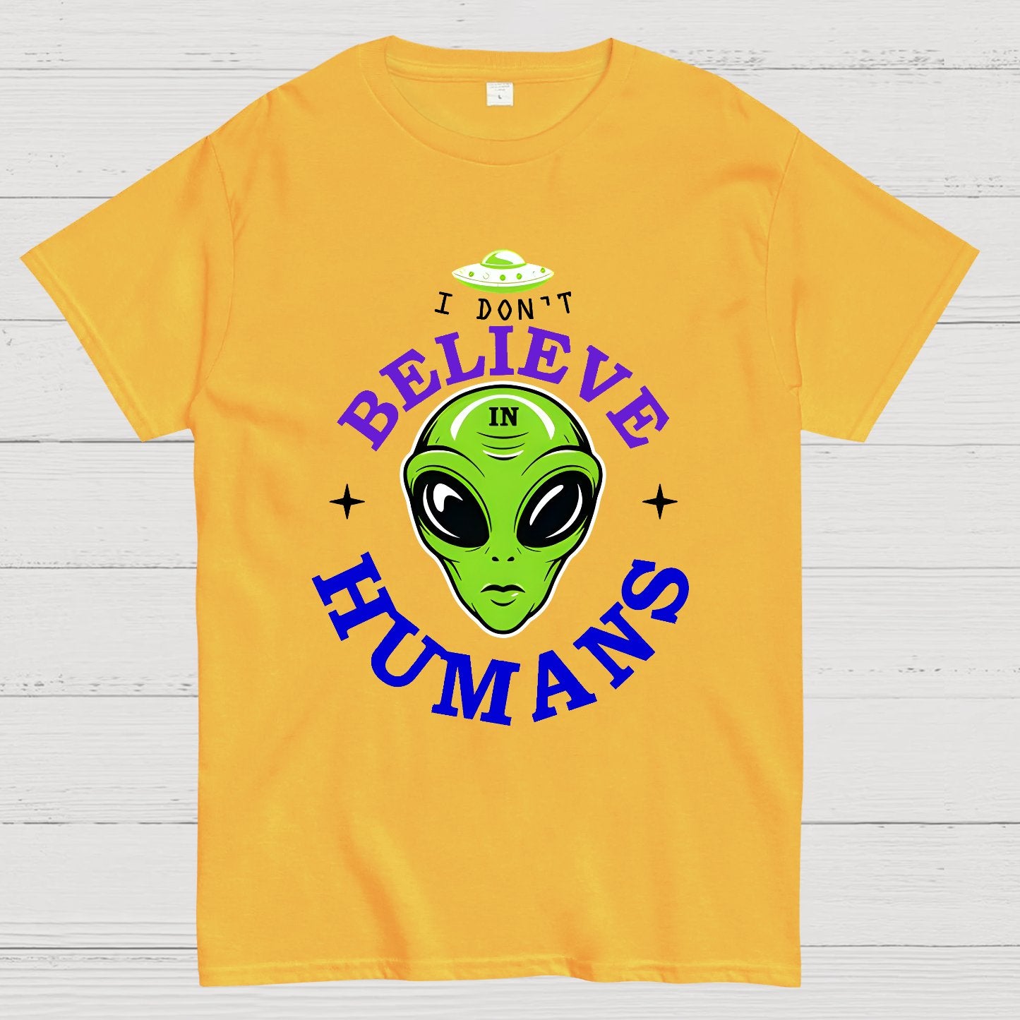 I Don't Believe in Humans Geek T-Shirt