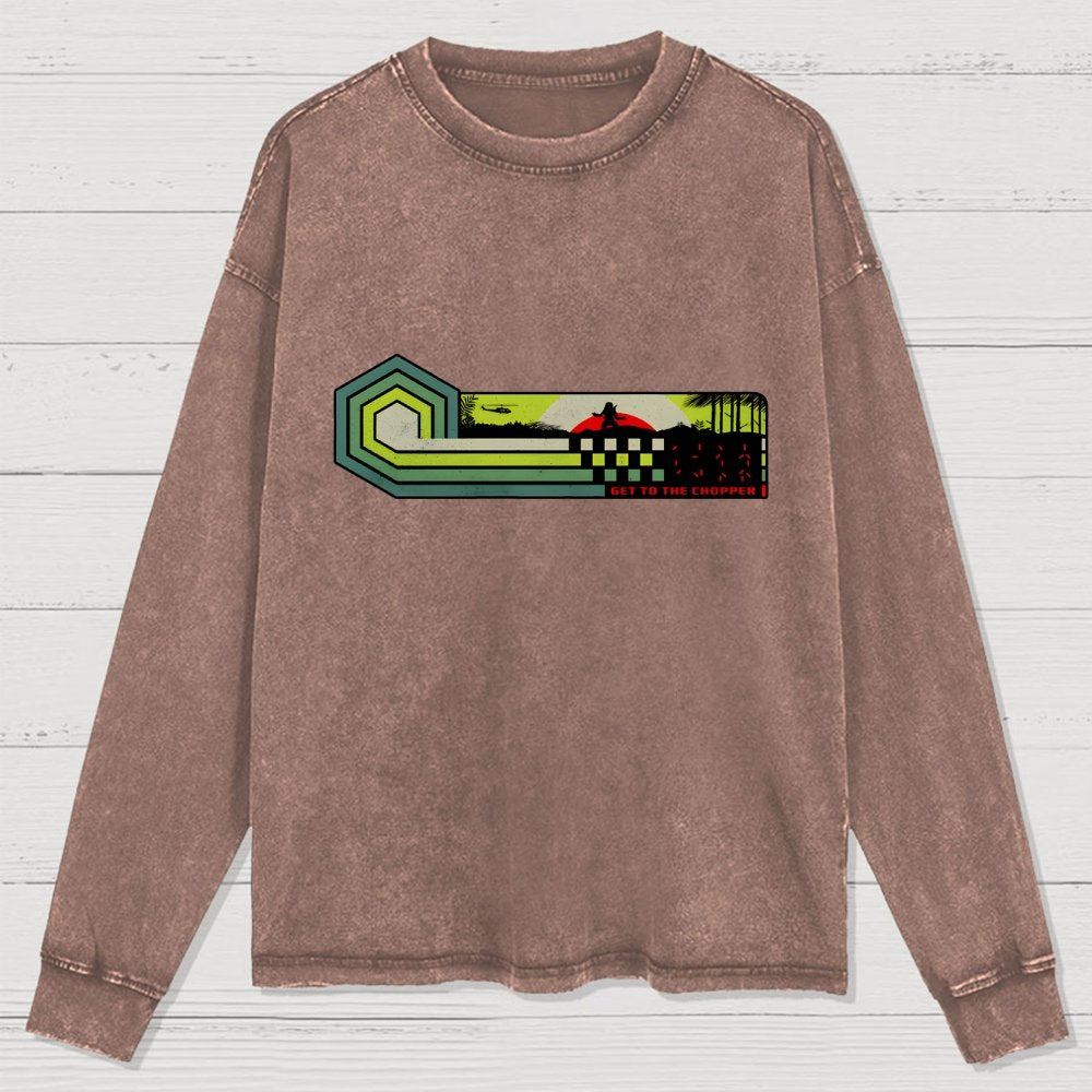 Get To The Chopper Washed Long Sleeve Tee