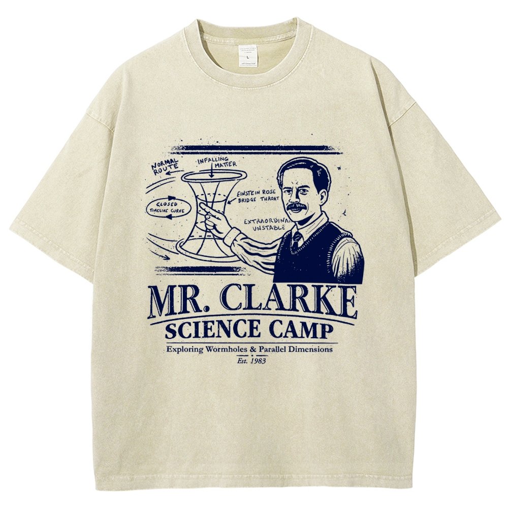 Mr. Clarke – Science Camp Vintage Distressed T-shirt