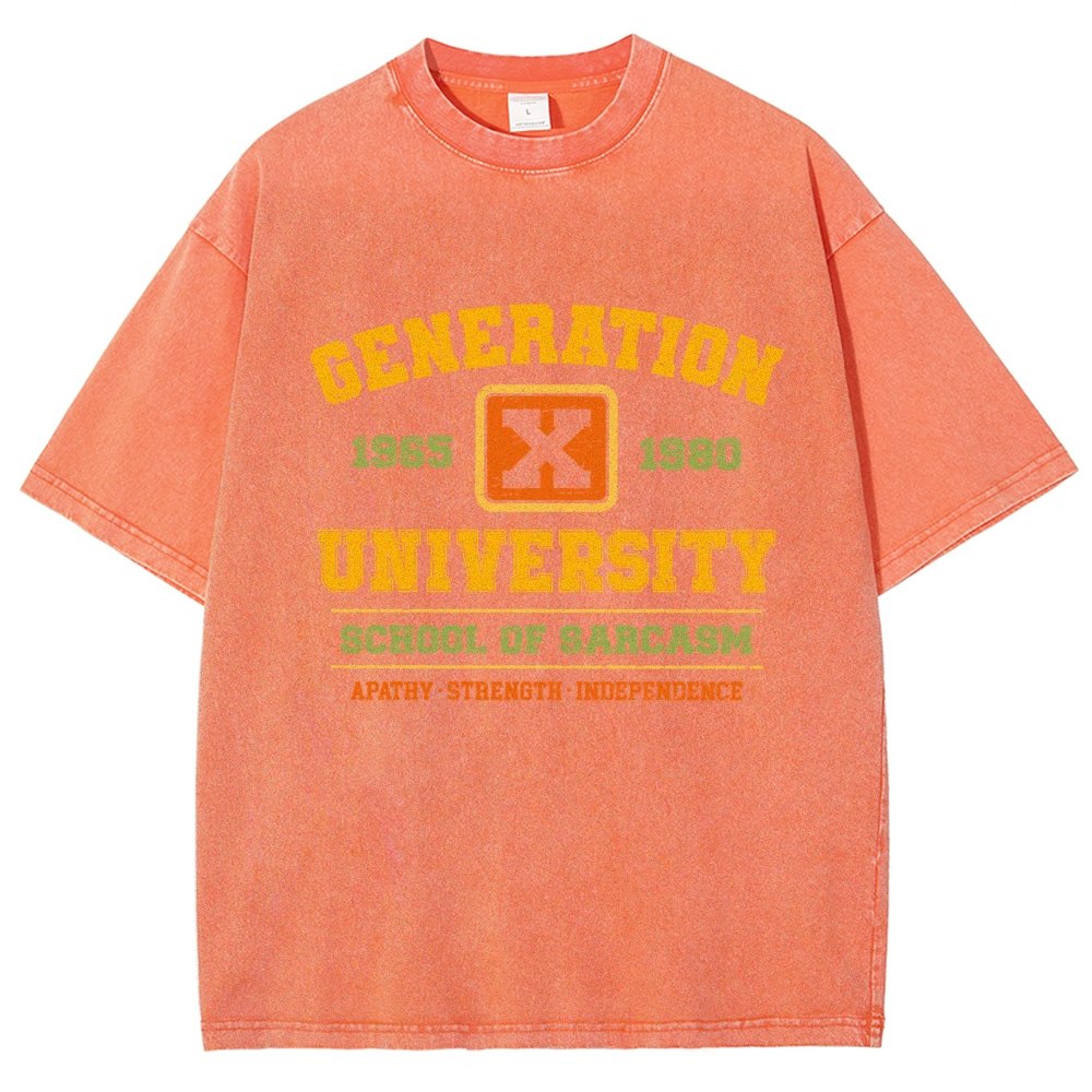 Generation X University Vintage Distressed T-shirt
