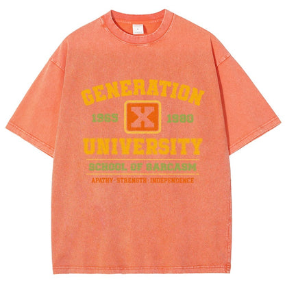 Generation X University Vintage Distressed T-shirt