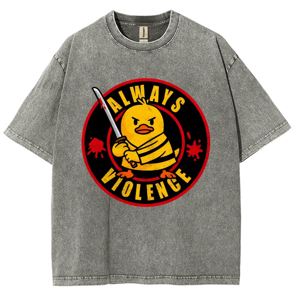 Always Violence Vintage Distressed T-shirt