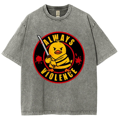 Always Violence Vintage Distressed T-shirt