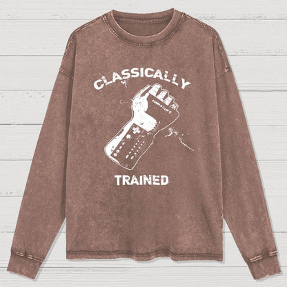 Classically Trained Gamer Washed Long Sleeve Tee