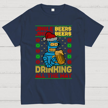 Christmas Jingle Beers Geek T-Shirt