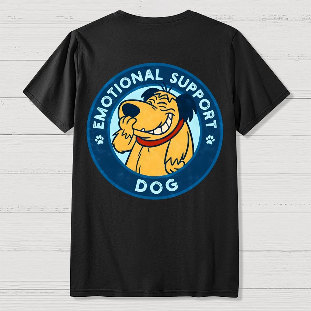 Dog Support Or Not? Back-printed Geek T-shirt