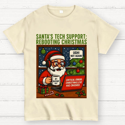 Santa's Tech Support  Geek T-Shirt