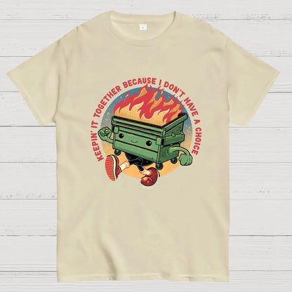 Flaming Dumpster Nerdy T-Shirt