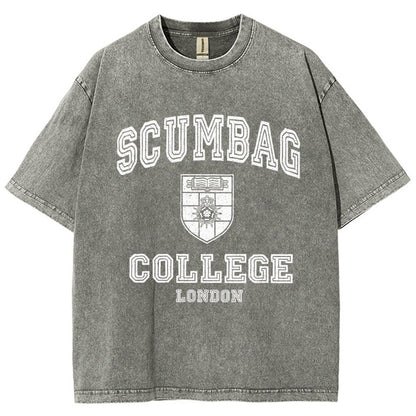 Scumbag College Vintage Distressed T-shirt