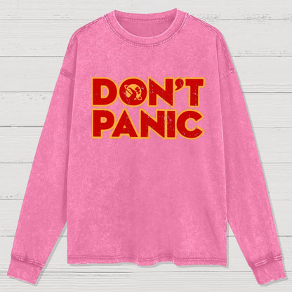 Dont Panic Washed Long Sleeve Tee