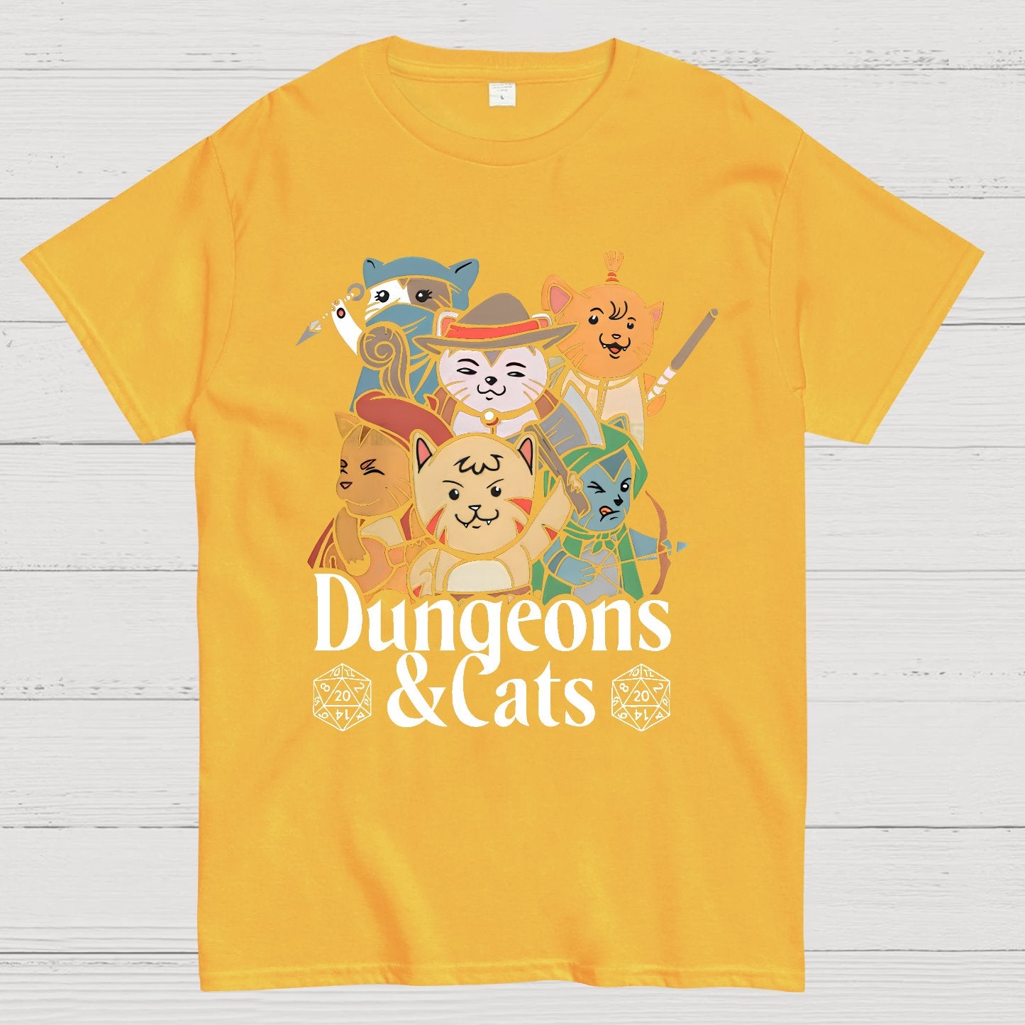 Dungeons and Cats Geeky T-Shirt