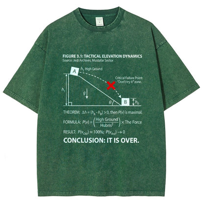 It Is Over Art Print Vintage Distressed T-shirt