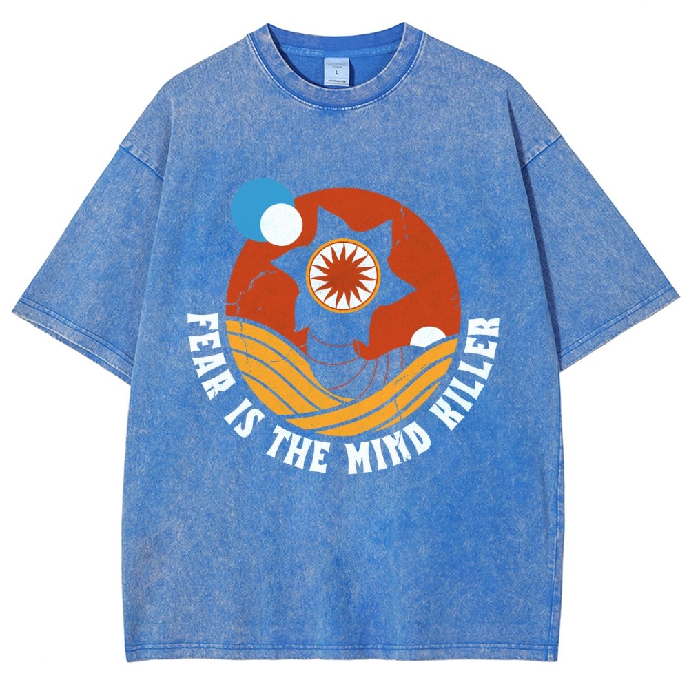 Fear Is The Mind Killer - Vintage Distressed Retro Scifi Vintage Distressed T-shirt
