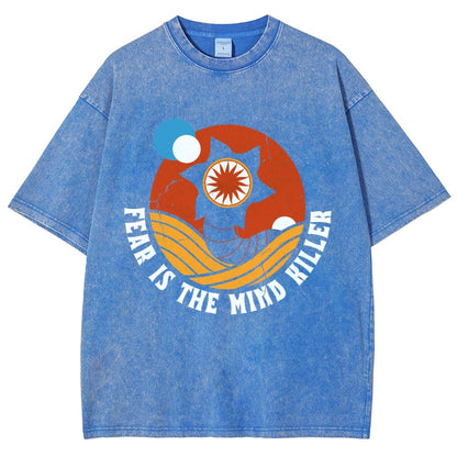 Fear Is The Mind Killer - Vintage Distressed Retro Scifi Vintage Distressed T-shirt