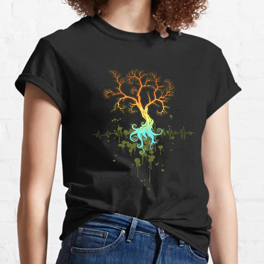 Fractal Tree Nerdy T-Shirt