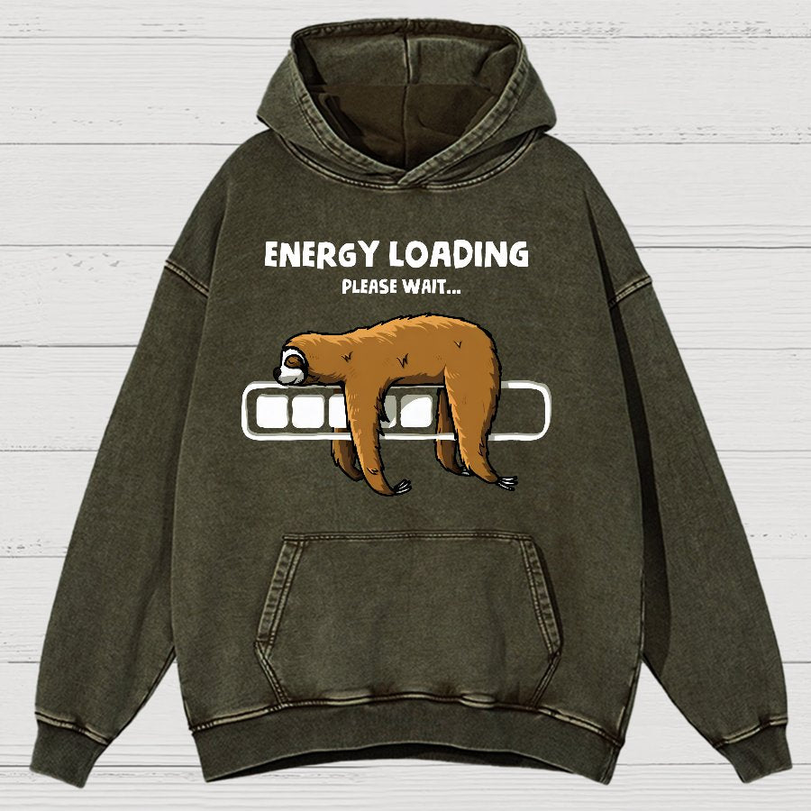 Energy Loading Vintage Distressed Hoodie