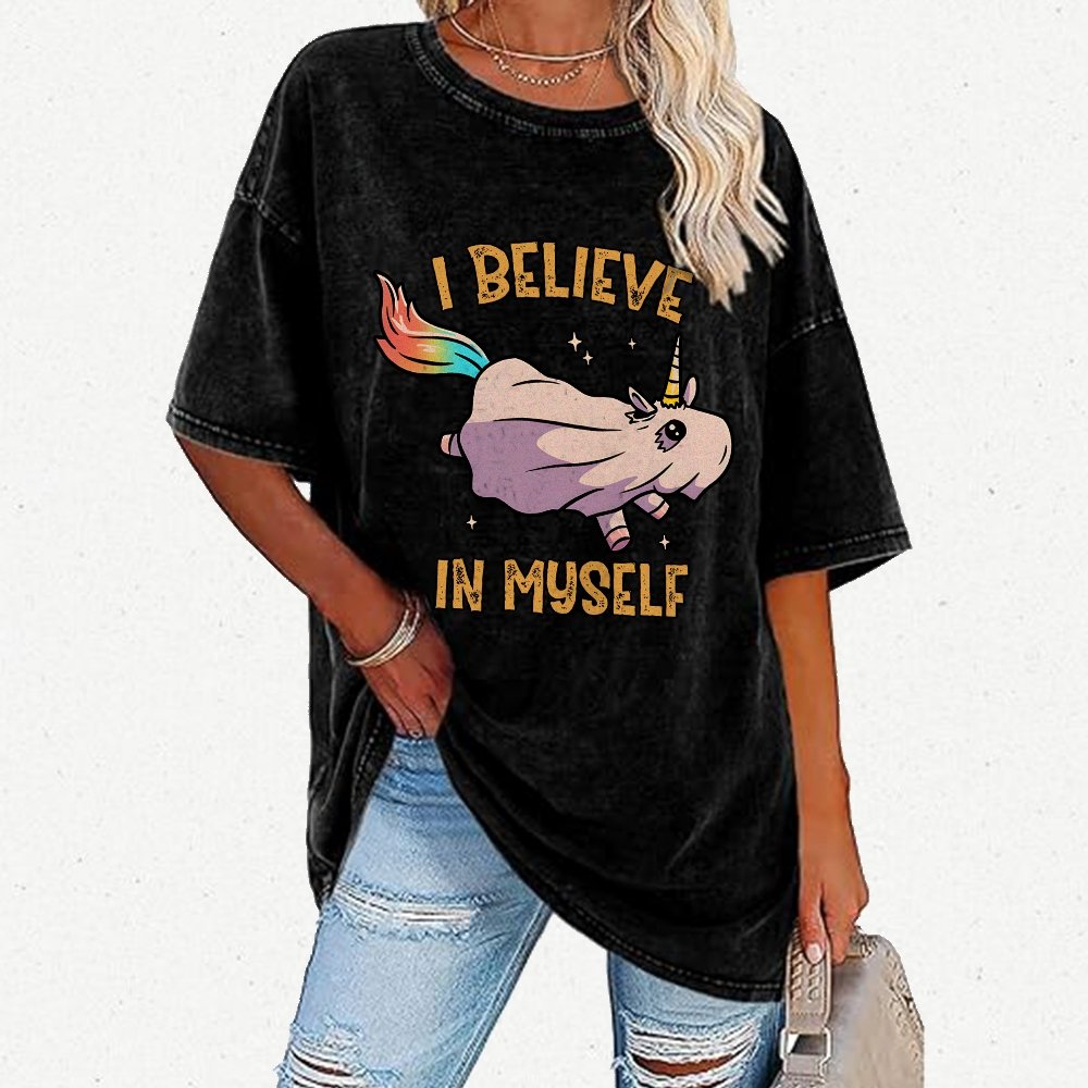 I Believe In Myself Vintage Distressed T-shirt