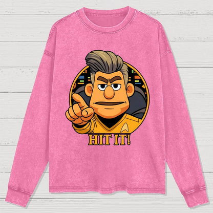 Hit It Washed Long Sleeve Tee
