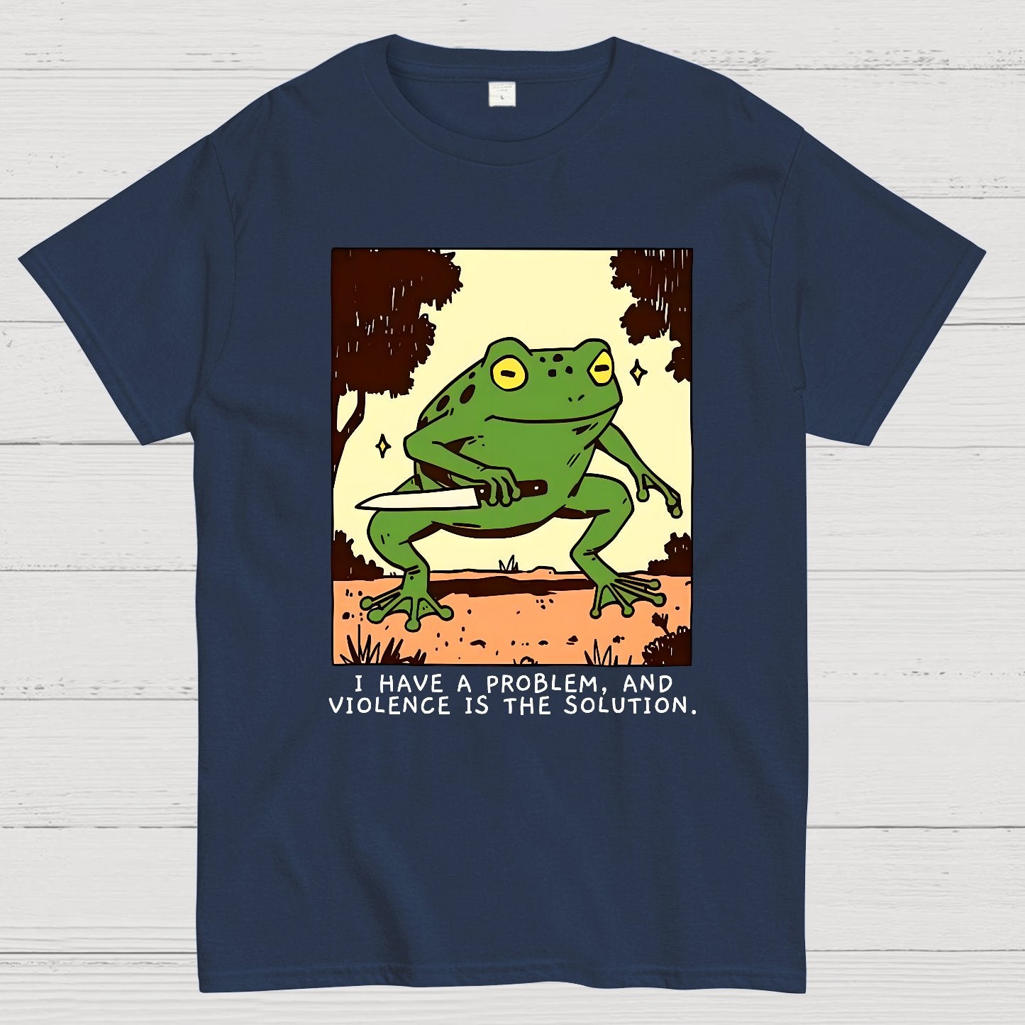 Frog Violence Geek T-Shirt