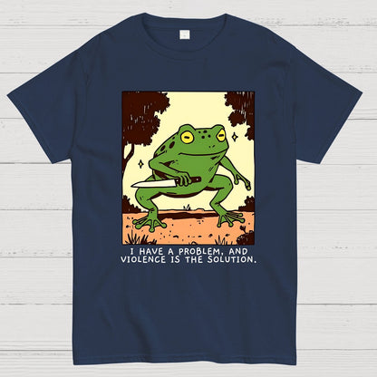 Frog Violence Geek T-Shirt