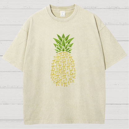 Pi Pineapple Vintage Distressed T-shirt