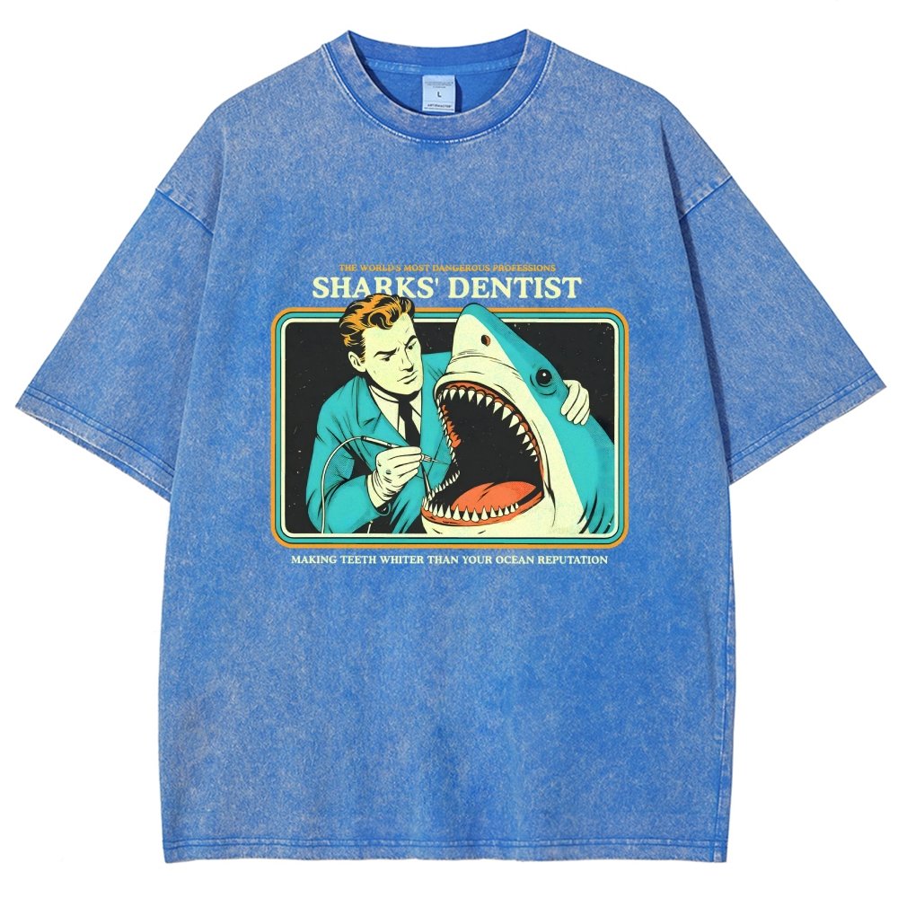 Sharks Dentist Vintage Distressed T-shirt