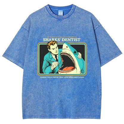 Sharks Dentist Vintage Distressed T-shirt