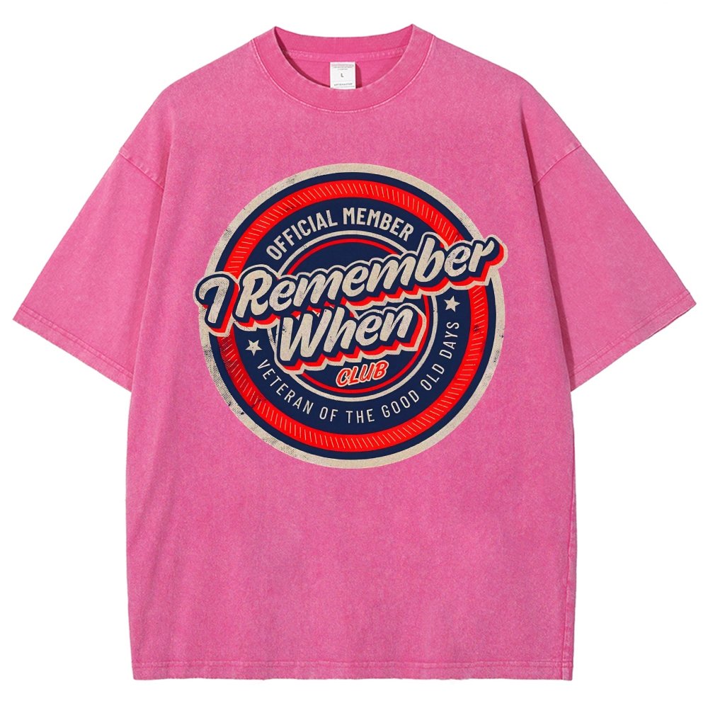 Remember When Vintage Distressed T-shirt