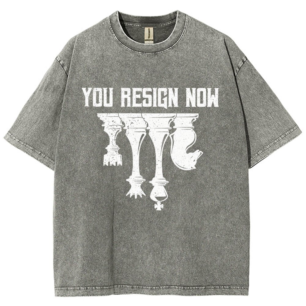 Chess You Resign Now Vintage Distressed T-shirt